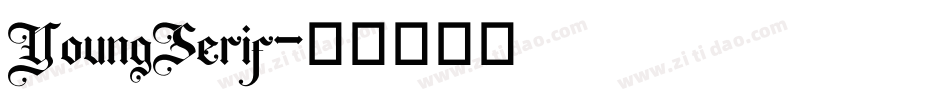 YoungSerif字体转换