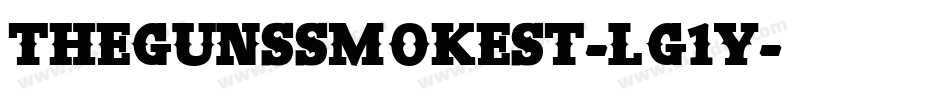 TheGunsSmokeSt-lG1y字体转换
