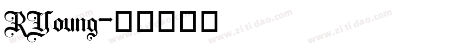 RYoung字体转换