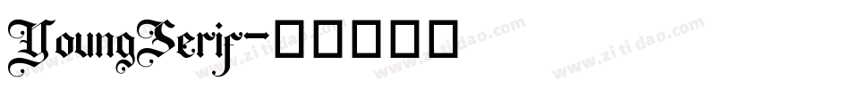 YoungSerif字体转换