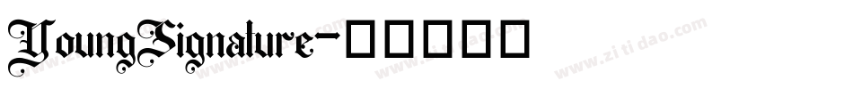 YoungSignature字体转换