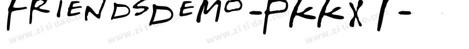FriendsDemo-PKKX7字体转换