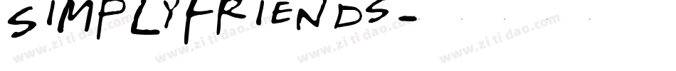 SimplyFriends字体转换