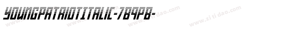 YoungPatriotItalic-7B9pB字体转换