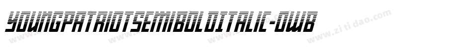 YoungPatriotSemiBoldItalic-owB0o字体转换