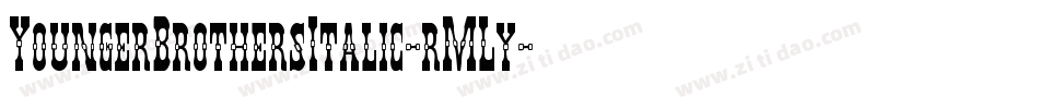 YoungerBrothersItalic-rMLy字体转换