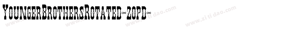 YoungerBrothersRotated-2opd字体转换