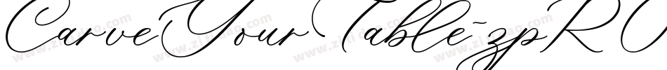 CarveYourTable-zpR0字体转换
