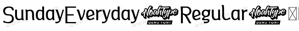 SundayEveryday-Regular字体转换 SundayEveryday-Regular字体转换