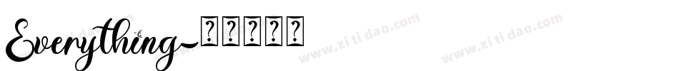 Everything字体转换