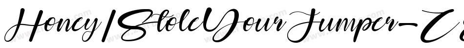 HoneyIStoleYourJumper-ZERK字体转换