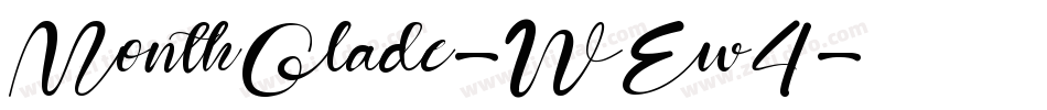 MonthGlade-WEw4字体转换