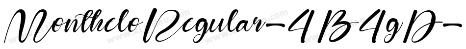 MontheloRegular-4B4gD字体转换