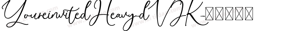 YoureinvitedHeavy-dVJK字体转换