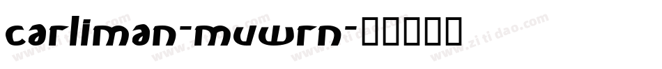 Carliman-MVWrn字体转换