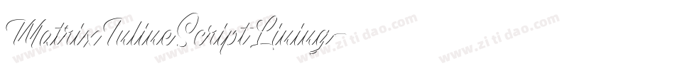 MatrixInlineScriptLining字体转换