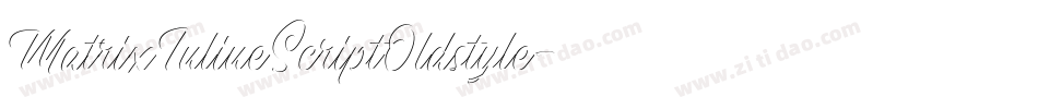 MatrixInlineScriptOldstyle字体转换