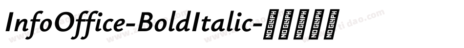 InfoOffice-BoldItalic字体转换
