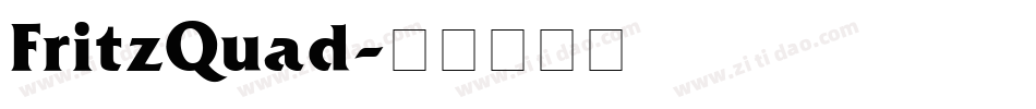 FritzQuad字体转换