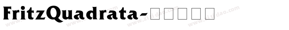FritzQuadrata字体转换