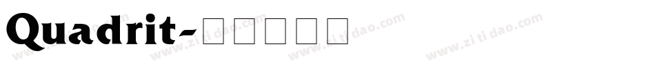 Quadrit字体转换