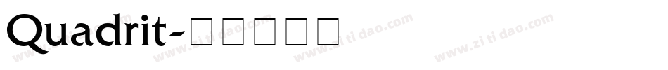Quadrit字体转换