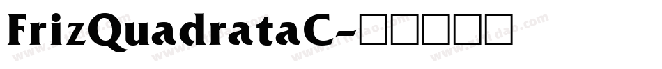 FrizQuadrataC字体转换