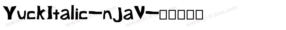 YuckItalic-nJaV字体转换