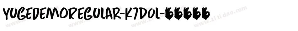 YugeDemoRegular-K7d0l字体转换
