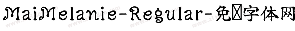 MaiMelanie-Regular字体转换