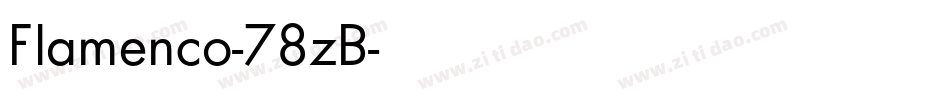 Flamenco-78zB字体转换