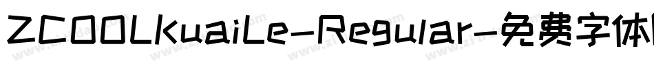 ZCOOLKuaiLe-Regular字体转换