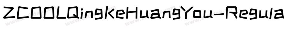 ZCOOLQingKeHuangYou-Regular字体转换