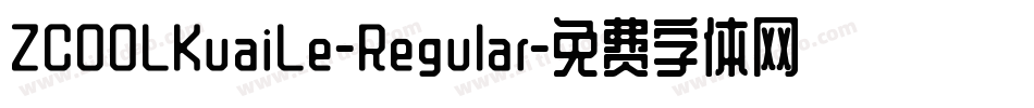 ZCOOLKuaiLe-Regular字体转换