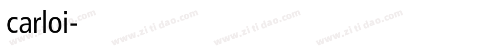 carloi字体转换