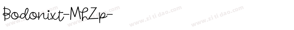 Bodonixt-MLZp字体转换