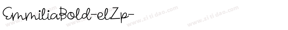 EmmiliaBold-elZp字体转换