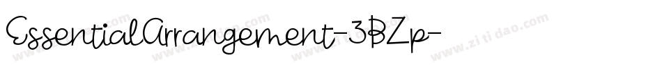 EssentialArrangement-3BZp字体转换