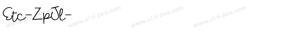 Etc-ZpJl字体转换