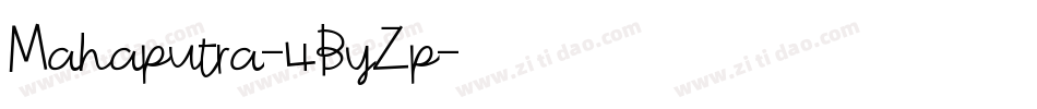 Mahaputra-4ByZp字体转换