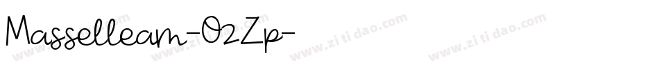 Masselleam-O2Zp字体转换