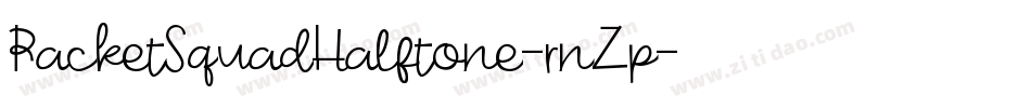 RacketSquadHalftone-rnZp字体转换