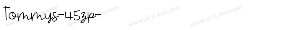 Tommys-45zp字体转换