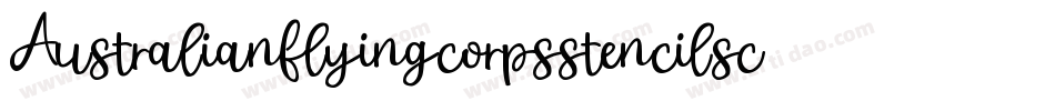 Australianflyingcorpsstencilsc-A4Zp字体转换