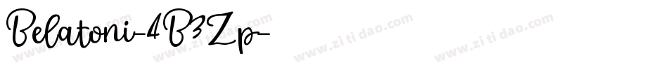 Belatoni-4B3Zp字体转换
