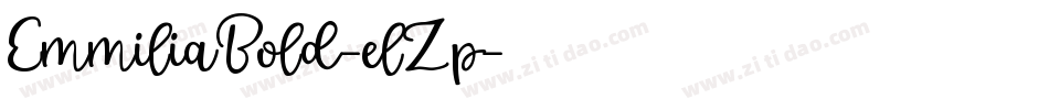 EmmiliaBold-elZp字体转换