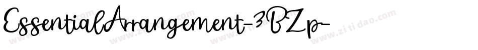 EssentialArrangement-3BZp字体转换
