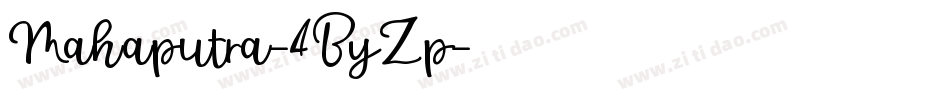 Mahaputra-4ByZp字体转换