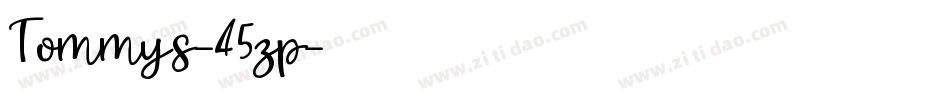 Tommys-45zp字体转换
