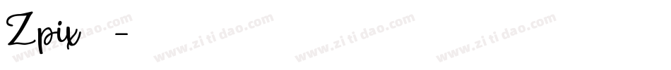 Zpix转换器字体转换